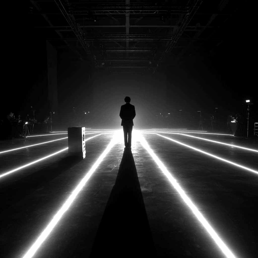 flynn Image verticale. Un homme debout sur une ligne blanche a1c85bf2 e872 40b5 99a7 2e133acfa7e7 3