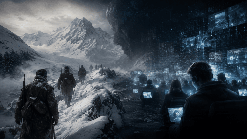 Paysage virtuel et hiver infini
