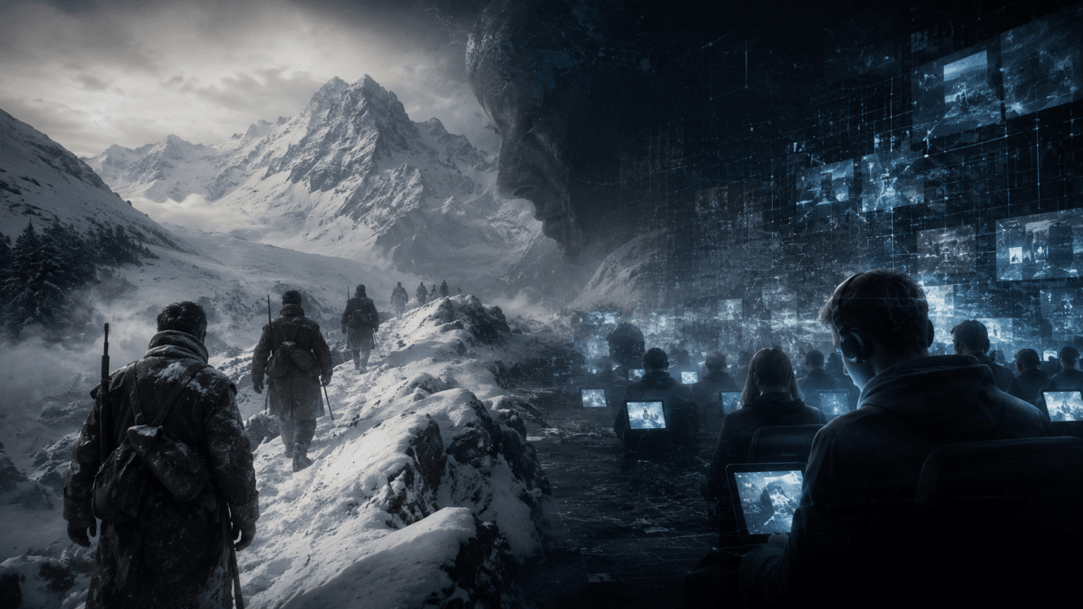 Paysage virtuel et hiver infini
